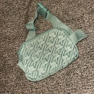 Green Quilted Women's Bag